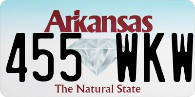 AR license plate 455WKW