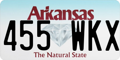 AR license plate 455WKX