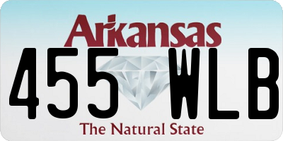 AR license plate 455WLB