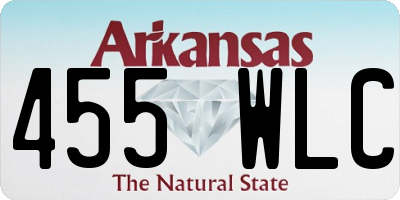 AR license plate 455WLC