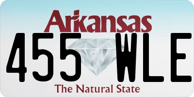 AR license plate 455WLE