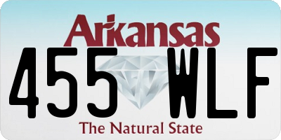 AR license plate 455WLF