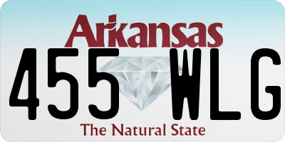 AR license plate 455WLG