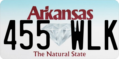 AR license plate 455WLK