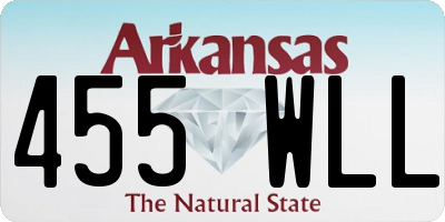 AR license plate 455WLL