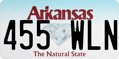 AR license plate 455WLN