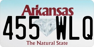 AR license plate 455WLQ