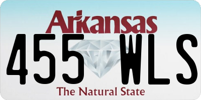 AR license plate 455WLS