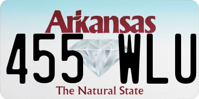 AR license plate 455WLU