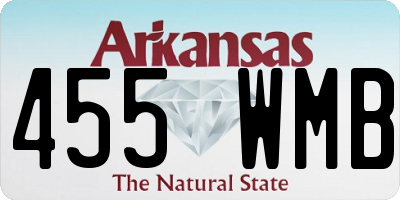 AR license plate 455WMB