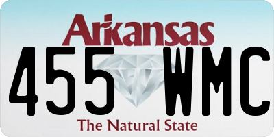 AR license plate 455WMC