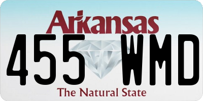 AR license plate 455WMD