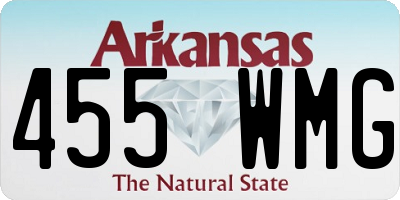 AR license plate 455WMG