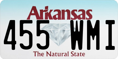 AR license plate 455WMI