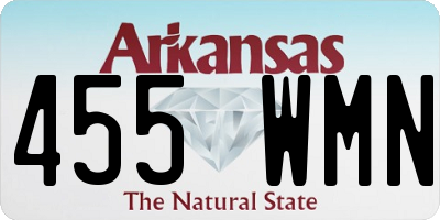 AR license plate 455WMN