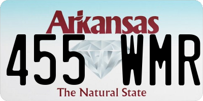 AR license plate 455WMR
