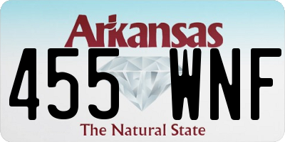 AR license plate 455WNF