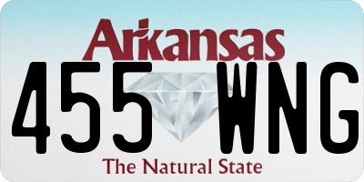 AR license plate 455WNG