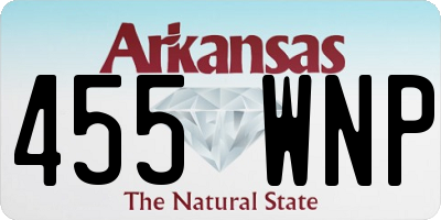 AR license plate 455WNP