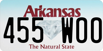 AR license plate 455WOO