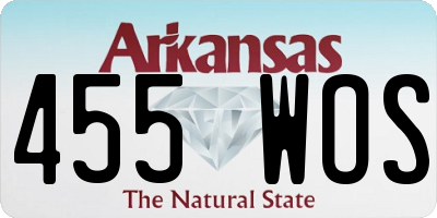 AR license plate 455WOS