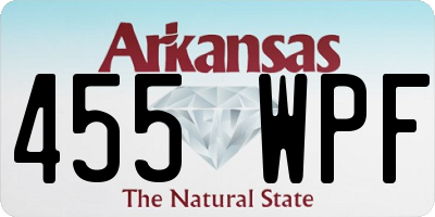 AR license plate 455WPF