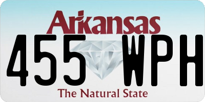 AR license plate 455WPH