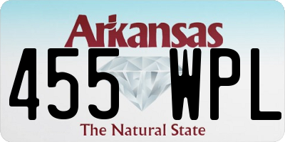 AR license plate 455WPL