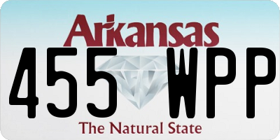 AR license plate 455WPP