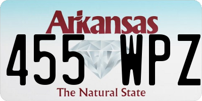 AR license plate 455WPZ