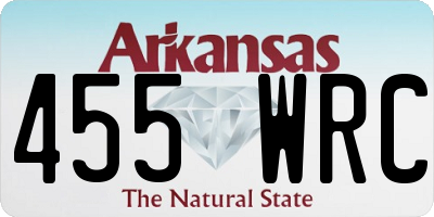 AR license plate 455WRC