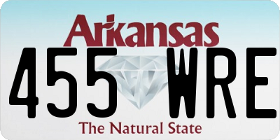 AR license plate 455WRE