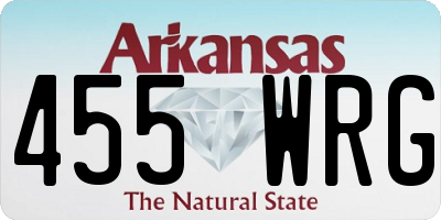 AR license plate 455WRG