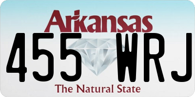 AR license plate 455WRJ