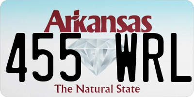 AR license plate 455WRL