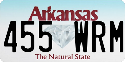 AR license plate 455WRM