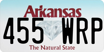 AR license plate 455WRP