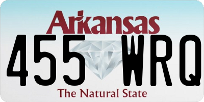 AR license plate 455WRQ
