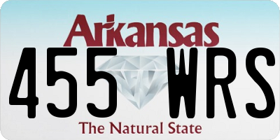 AR license plate 455WRS
