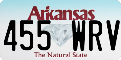 AR license plate 455WRV
