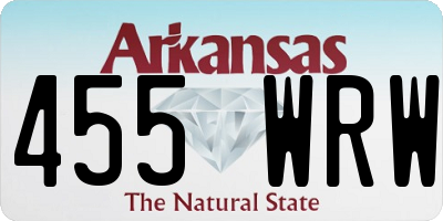 AR license plate 455WRW