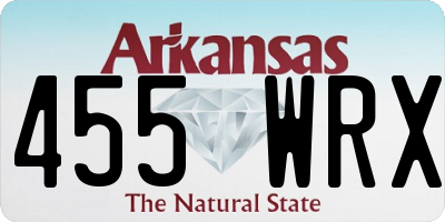 AR license plate 455WRX