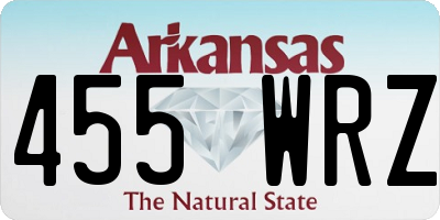 AR license plate 455WRZ