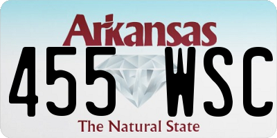 AR license plate 455WSC