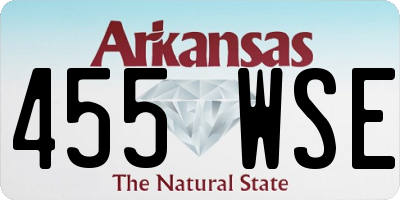 AR license plate 455WSE