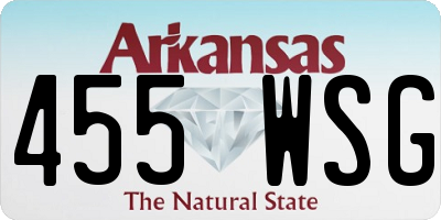 AR license plate 455WSG