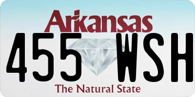 AR license plate 455WSH