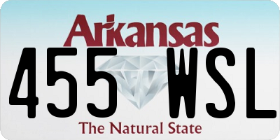 AR license plate 455WSL