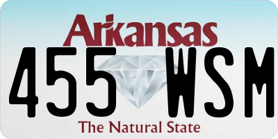 AR license plate 455WSM