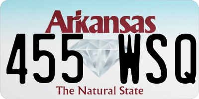 AR license plate 455WSQ